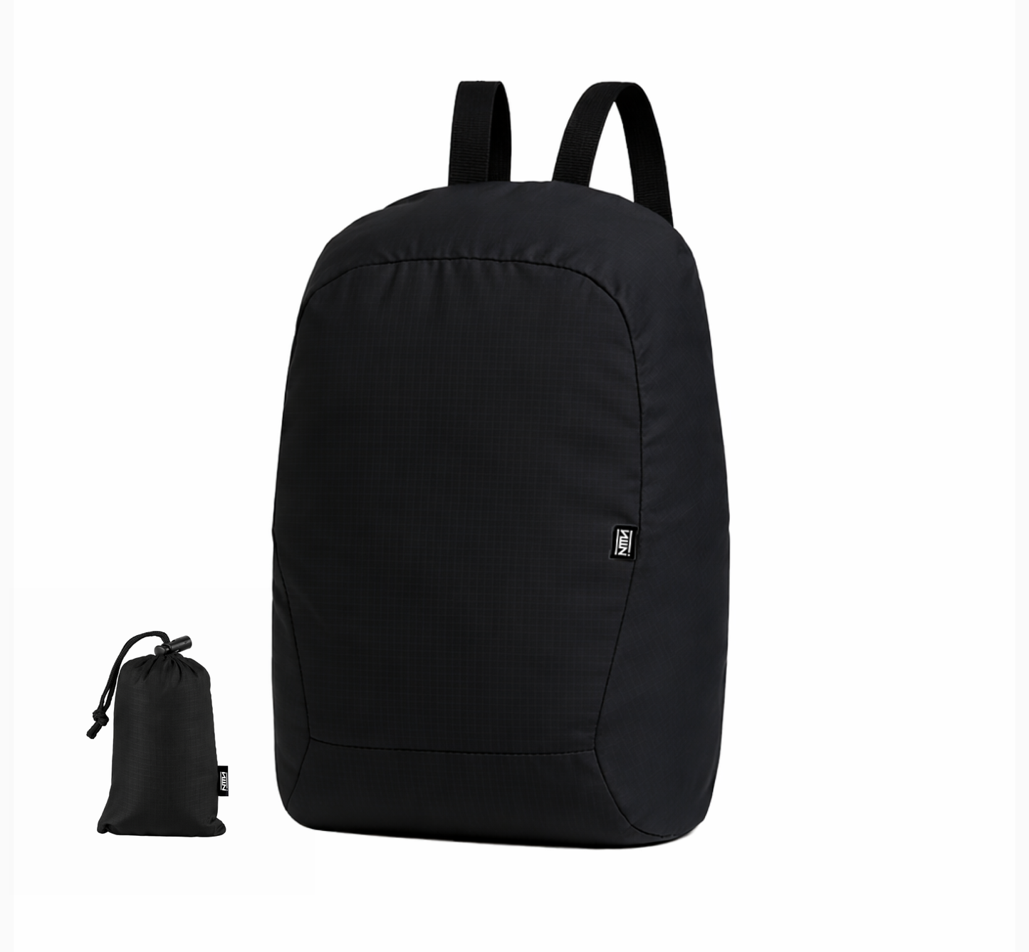 Foldable Backbag - Black