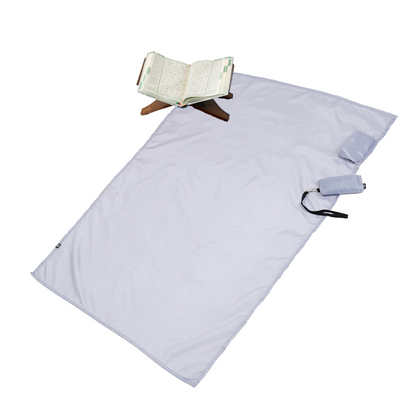 Foldable prayer rug - gray color